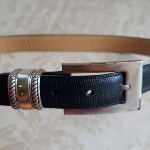 Brighton Black and Silver Women's Belt
